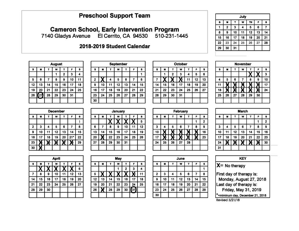 wccusd calendar 2021 Cameron School Overview wccusd calendar 2021