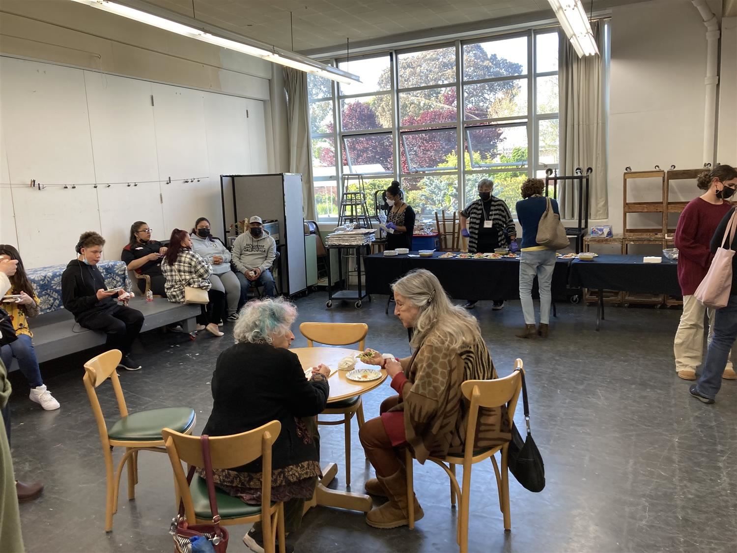 Taking a snack break at the Richmond Art Show 2023