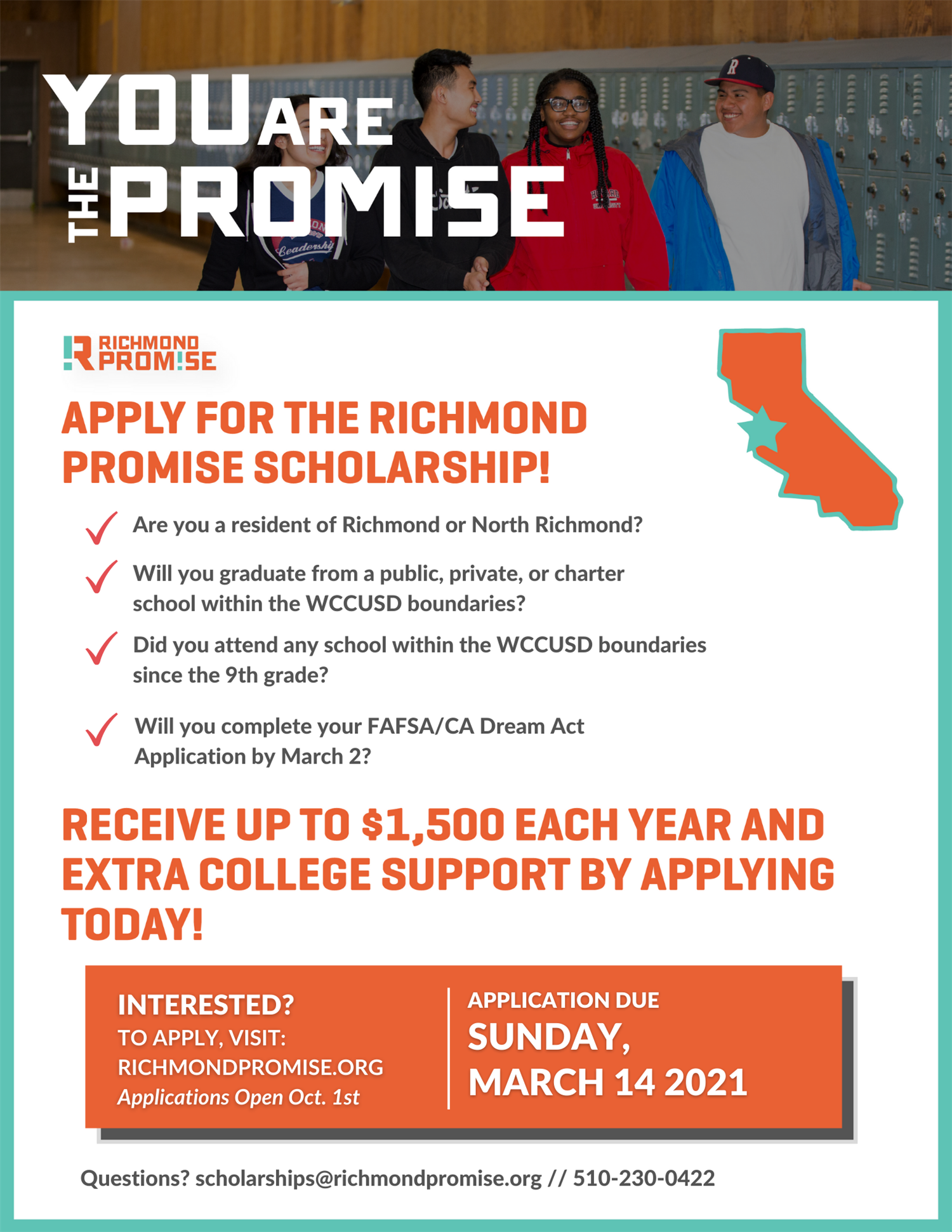 Richmond Promise Scholarship Flyer 20 21 