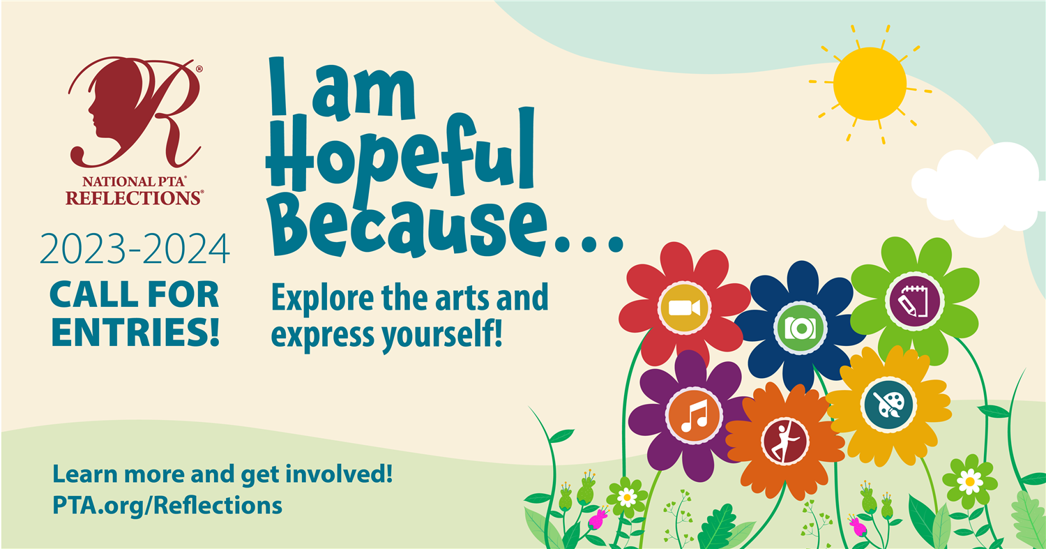  i am hopeful because art reflections 2023 logo