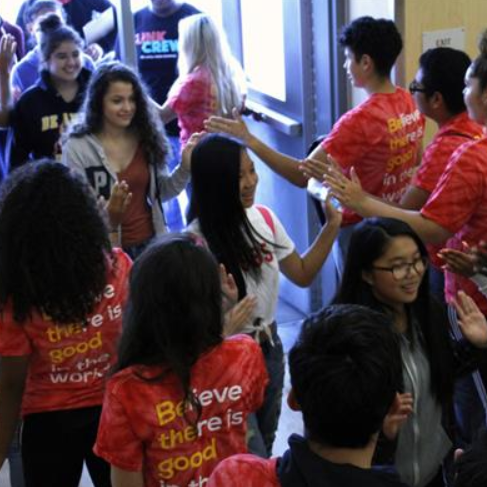 Students celebrating