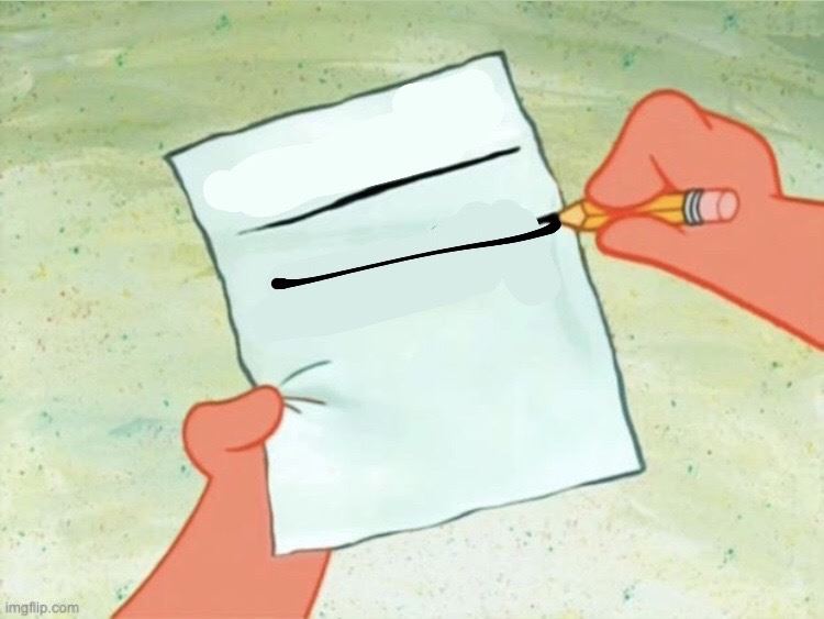  patrick star is taking notes