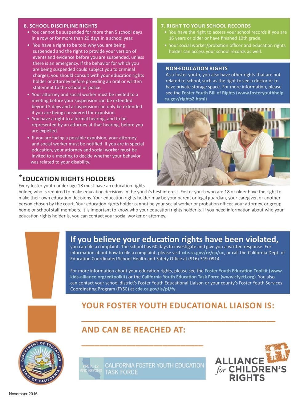 Foster Youth Education Rights  